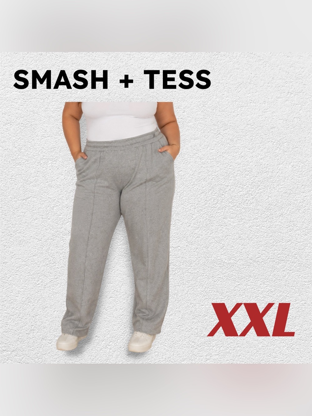 ⬇️🇨🇦GUC Smash + Tess | XXL | Loungewear Soft Gray Wide Leg Sweatpants**